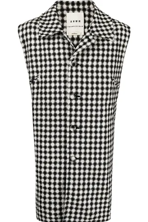 Onefifteen X ANOWHEREMAN geometric-print gilet
