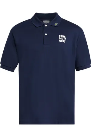 Lacoste Slogan-embroidered polo shirt