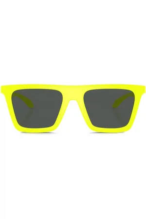 VERSACE Greca-detail square-frame sunglasses