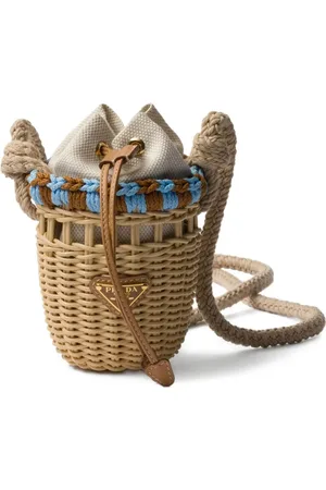 Prada Wicker bucket bag