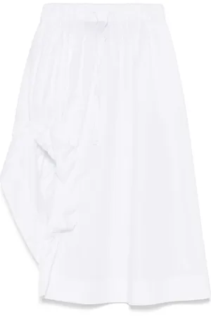 Simone Rocha Gathered-slit midi skirt