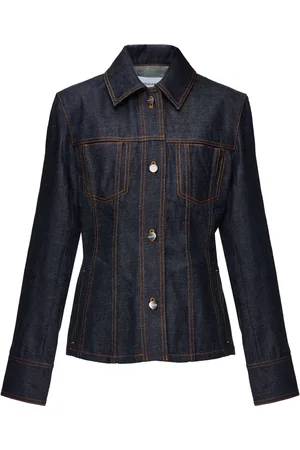 Salvatore Ferragamo Spread-collar denim jacket