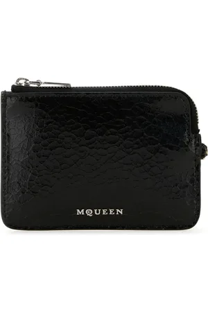 Alexander McQueen Leather zip card holder