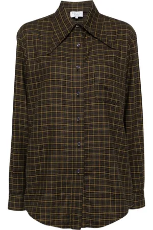 Collina Strada Plaid-check flannel shirt