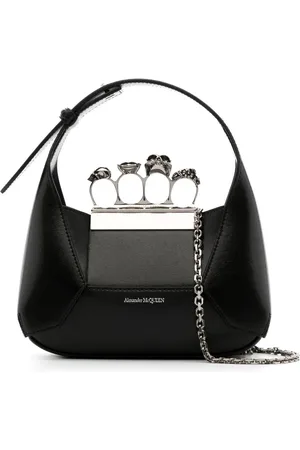 Alexander McQueen The Jewelled Hobo leather mini bag