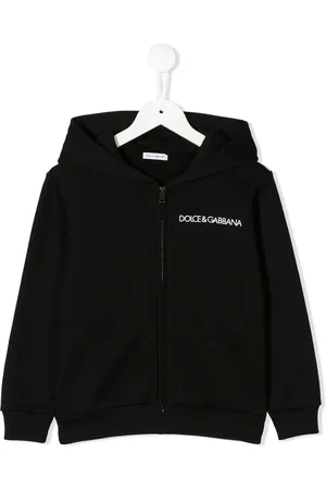 Dolce & Gabbana Logo-embroidered cotton hoodie