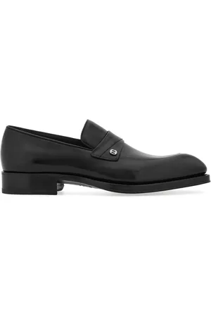 Salvatore Ferragamo Tramezza almond-toe leather loafers