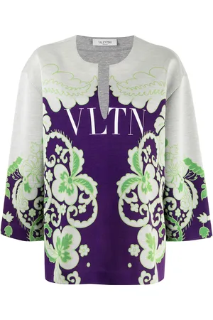 VALENTINO GARAVANI VLTN floral-print sweatshirt
