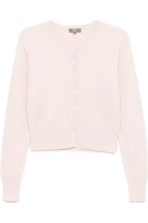 N.PEAL Tuck stitch cardigan