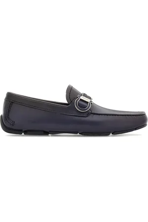 Salvatore Ferragamo Gancini-plaque leather driver shoes