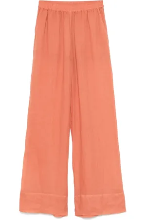 FISICO Slub-textured trousers