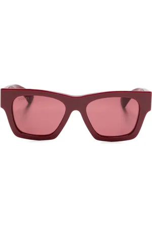 Gucci Logo-lettering sunglasses