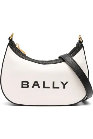 Bally Ivory canvas shoulder bag