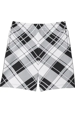 Burberry Mid-rise check-print shorts