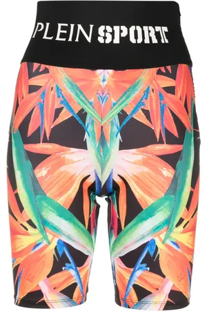 Philipp Plein Graphic-print cyclist shorts