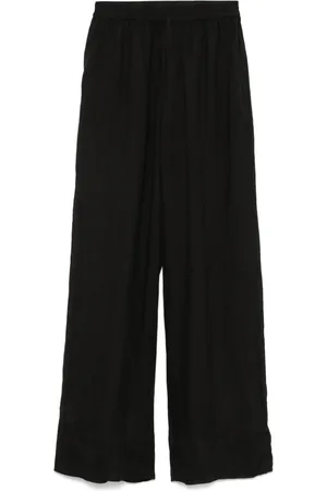 FISICO Slub-textured trousers