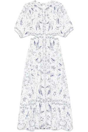 Maison Labiche Niessel Seashells maxi dress