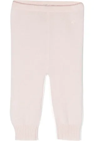 BONPOINT Logo-embroidered cashmere leggings