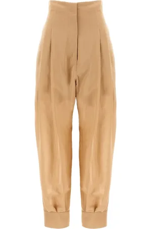 Serafini Pleated high-waisted trousers