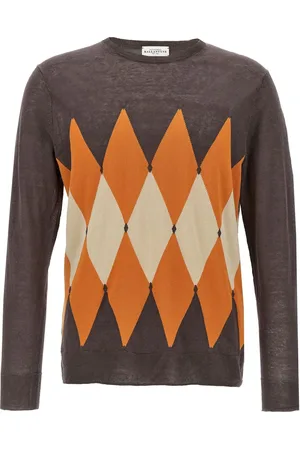 BALLANTYNE Argyle-check jumper