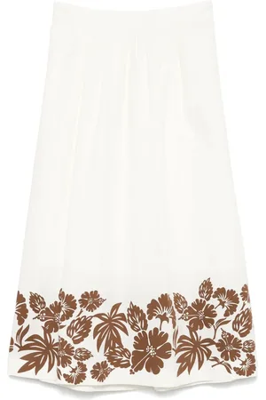 A.P.C. Ravenna Hawaienne midi skirt