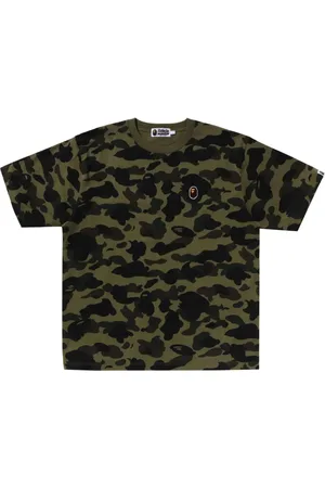 A Bathing Ape Embroidered-logo cotton t-shirt