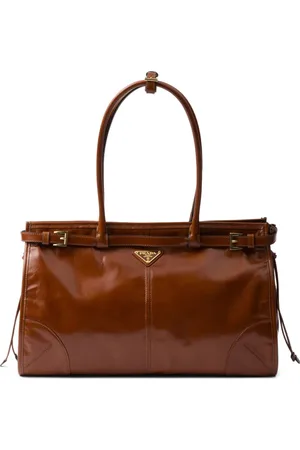 Prada Large Bonnie leather tote bag