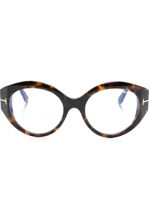 Tom Ford Tortoiseshell oval-frame glasses