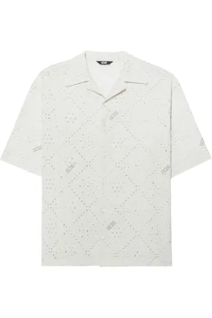 GCDS Broderie-anglaise shirt