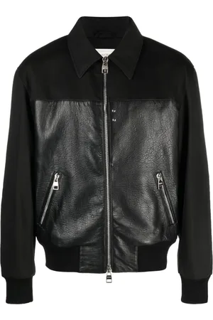 Alexander McQueen Panelled zipped bomber jacket