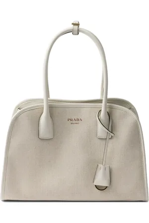 Prada Medium linen-blend tote bag