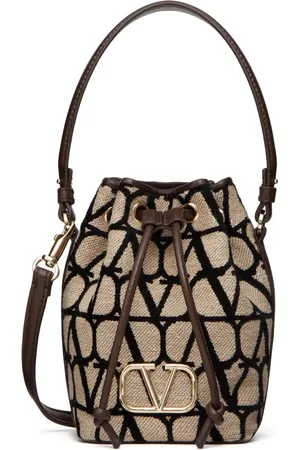VALENTINO GARAVANI Mini Toile Iconographe bucket bag