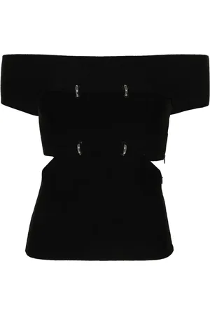 Alexander McQueen Cut-out off-shoulder top