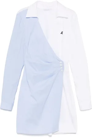 Patrizia Pepe Panelled mini shirt dress