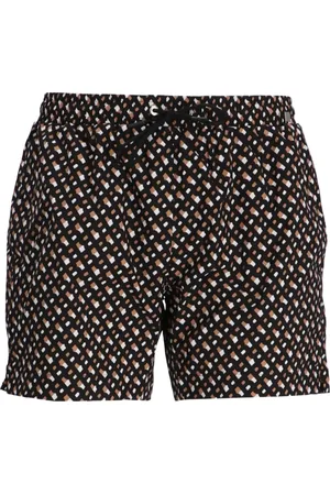 HUGO BOSS Logo-jacquard swim shorts
