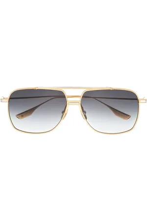 DITA EYEWEAR Double-bridge pilot-frame sunglasses