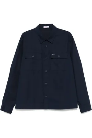 sun68 Logo-embroidered shirt