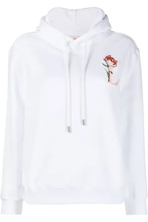Lanvin Logo-embroidered drawstring hoodie