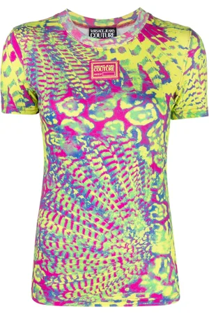 VERSACE Printed cotton T-shirt
