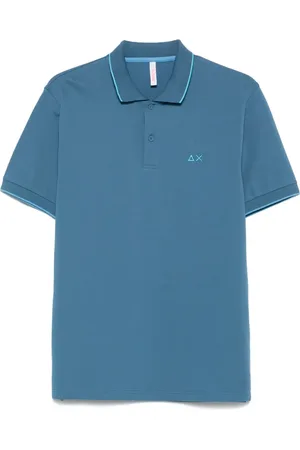 sun68 Contrast-trim polo shirt