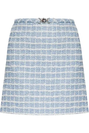 VERSACE Tweed mini skirt