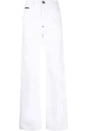 Philipp Plein Charm-detail wide leg trousers