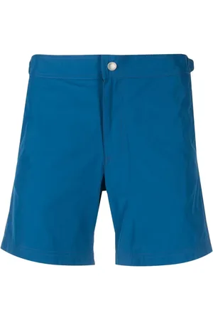 Alexander McQueen Logo-tape straight-leg shorts