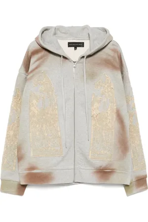 Who Decides War Signature mechanic zip-up hoodie