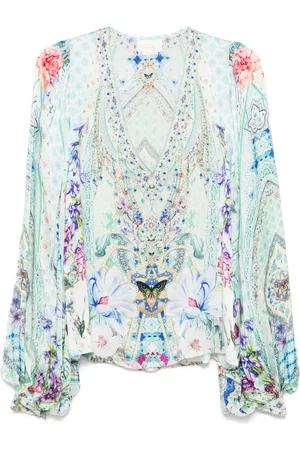 Camilla V-neck blouse