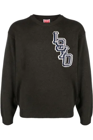 Kenzo Varsity logo knitted jumper