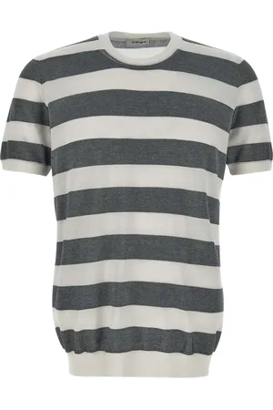 KANGRA CASHMERE Striped T-shirt