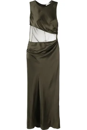 CHRISTOPHER ESBER Verdant Falls silk maxi dress