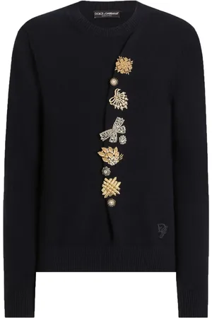 Dolce & Gabbana Brooch-detail jumper