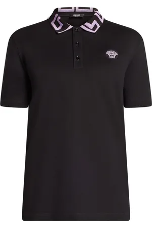 VERSACE Medusa-embroidered polo shirt